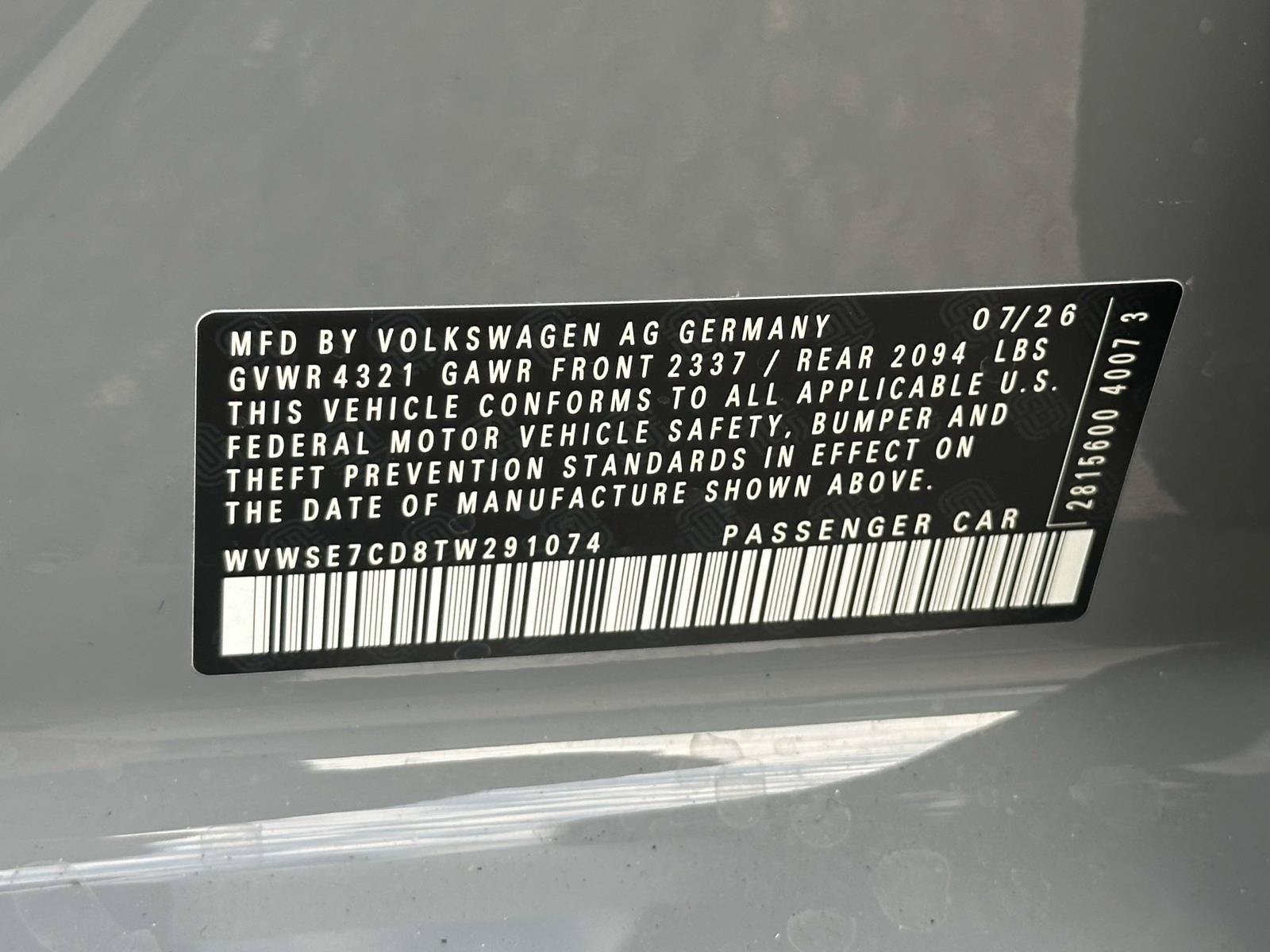 New 2026 Volkswagen GTI SE FWD image 16