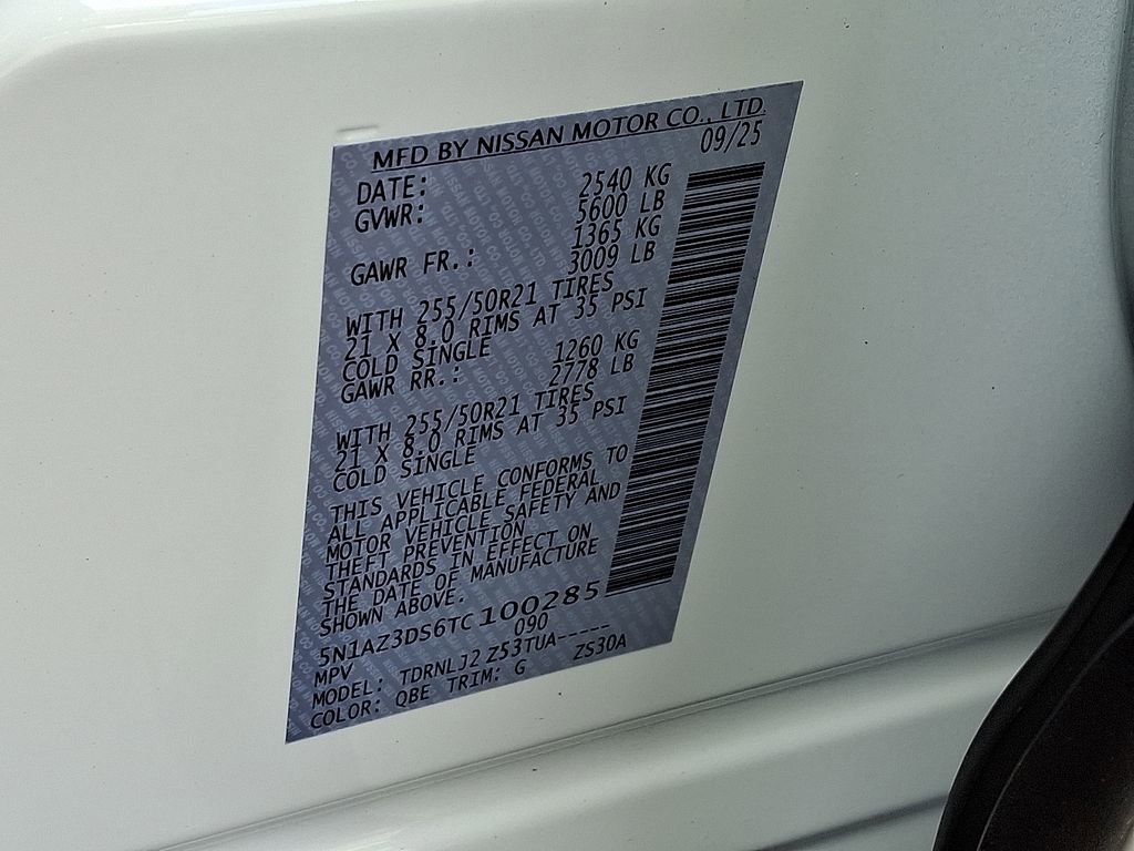 New 2026 Nissan Murano Platinum w/ Cargo Package image 14