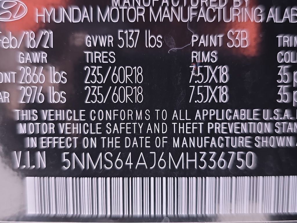 Used 2021 Hyundai Santa Fe SEL w/ Convenience Package FWD image 38