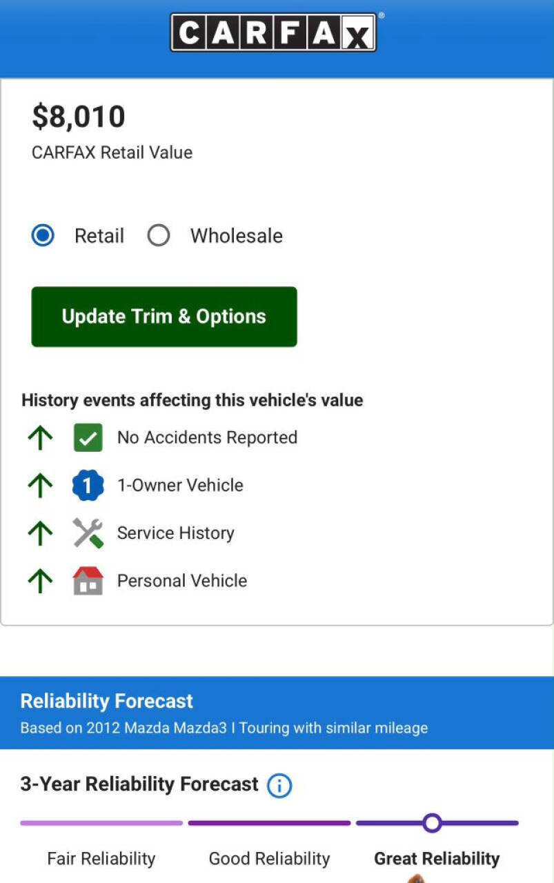 Used 2012 MAZDA MAZDA3 i Touring FWD image 16
