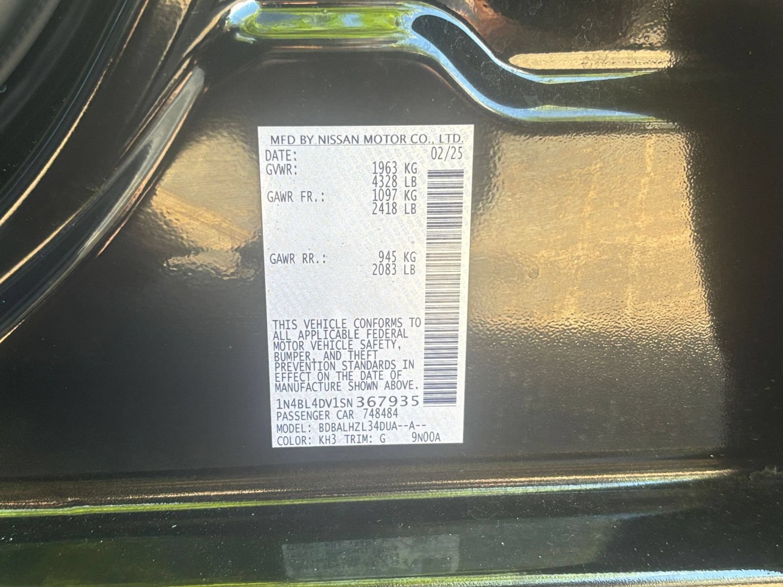 Used 2025 Nissan Altima 2.5 SV FWD image 27