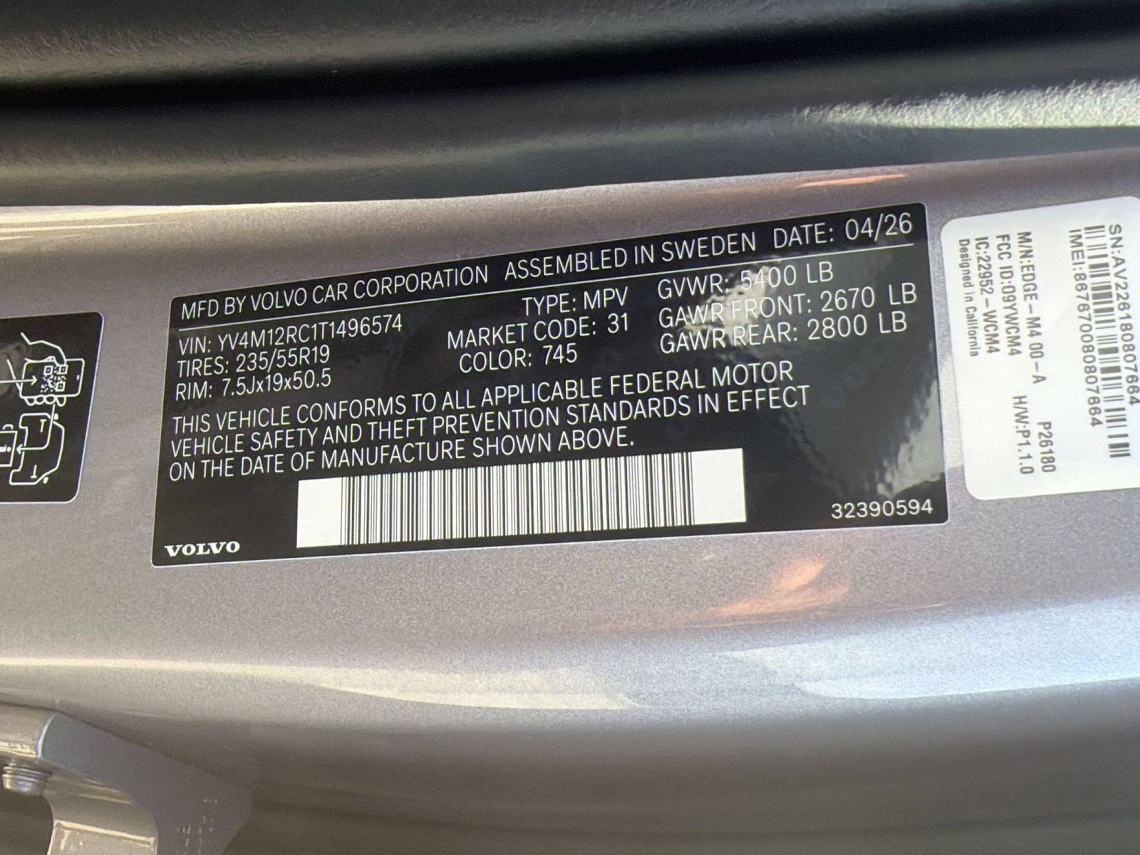 New 2026 Volvo XC60 B5 Plus w/ Climate Package AWD/4WD image 25