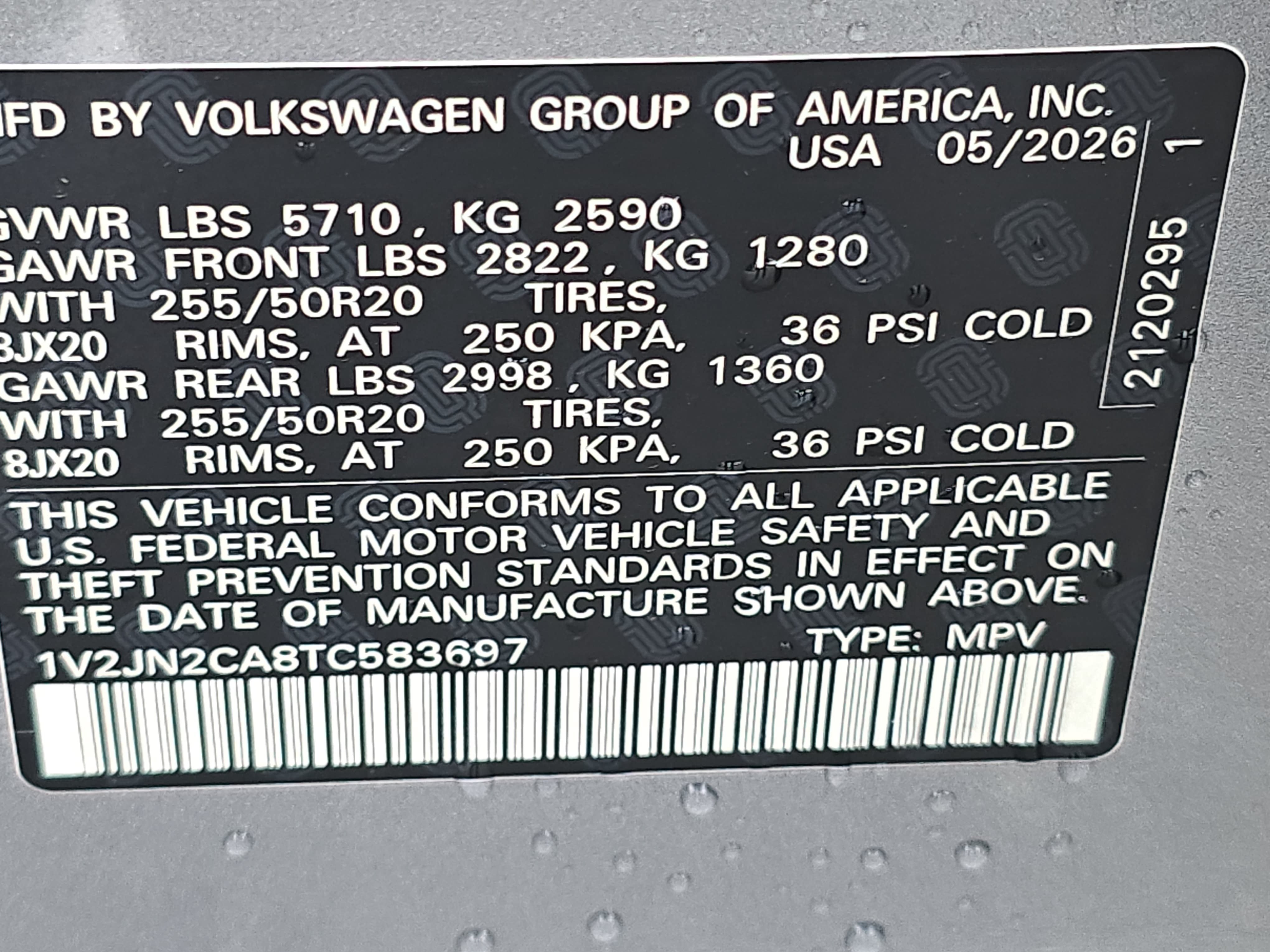 New 2026 Volkswagen Atlas SE FWD image 37