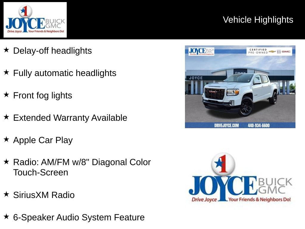 Certified 2022 GMC Canyon Elevation w/ Trailering Package image 24