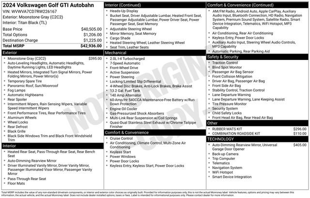 Used 2024 Volkswagen GTI Autobahn FWD image 29