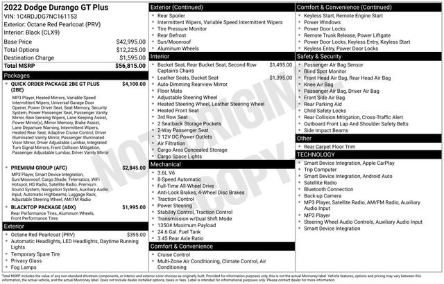 Used 2022 Dodge Durango GT AWD/4WD image 13