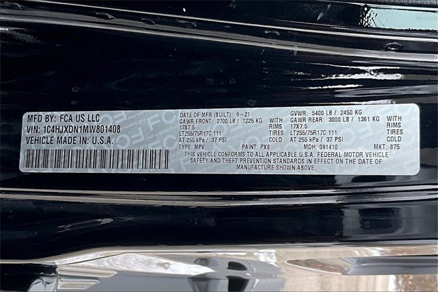 Certified 2021 Jeep Wrangler Unlimited Sport image 32