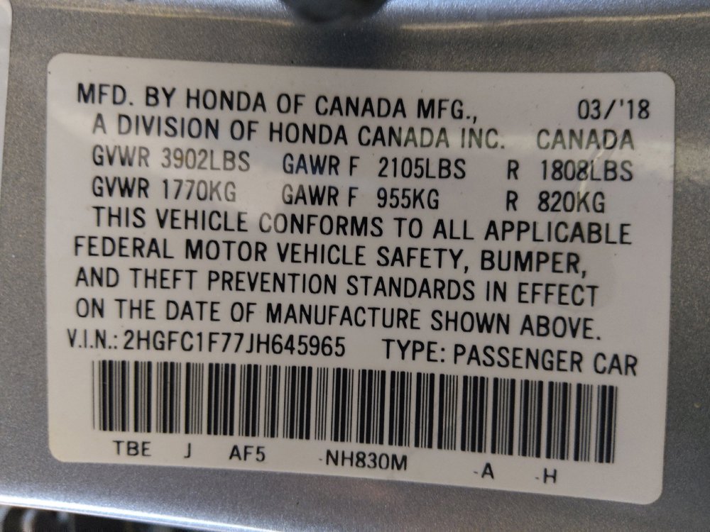 Used 2018 Honda Civic EX-L image 33