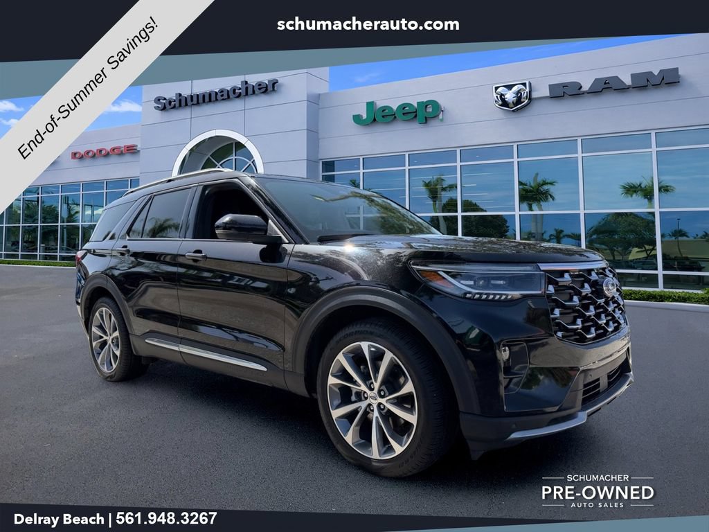 Used 2025 Ford Explorer Platinum w/ Ultimate Package RWD image 1