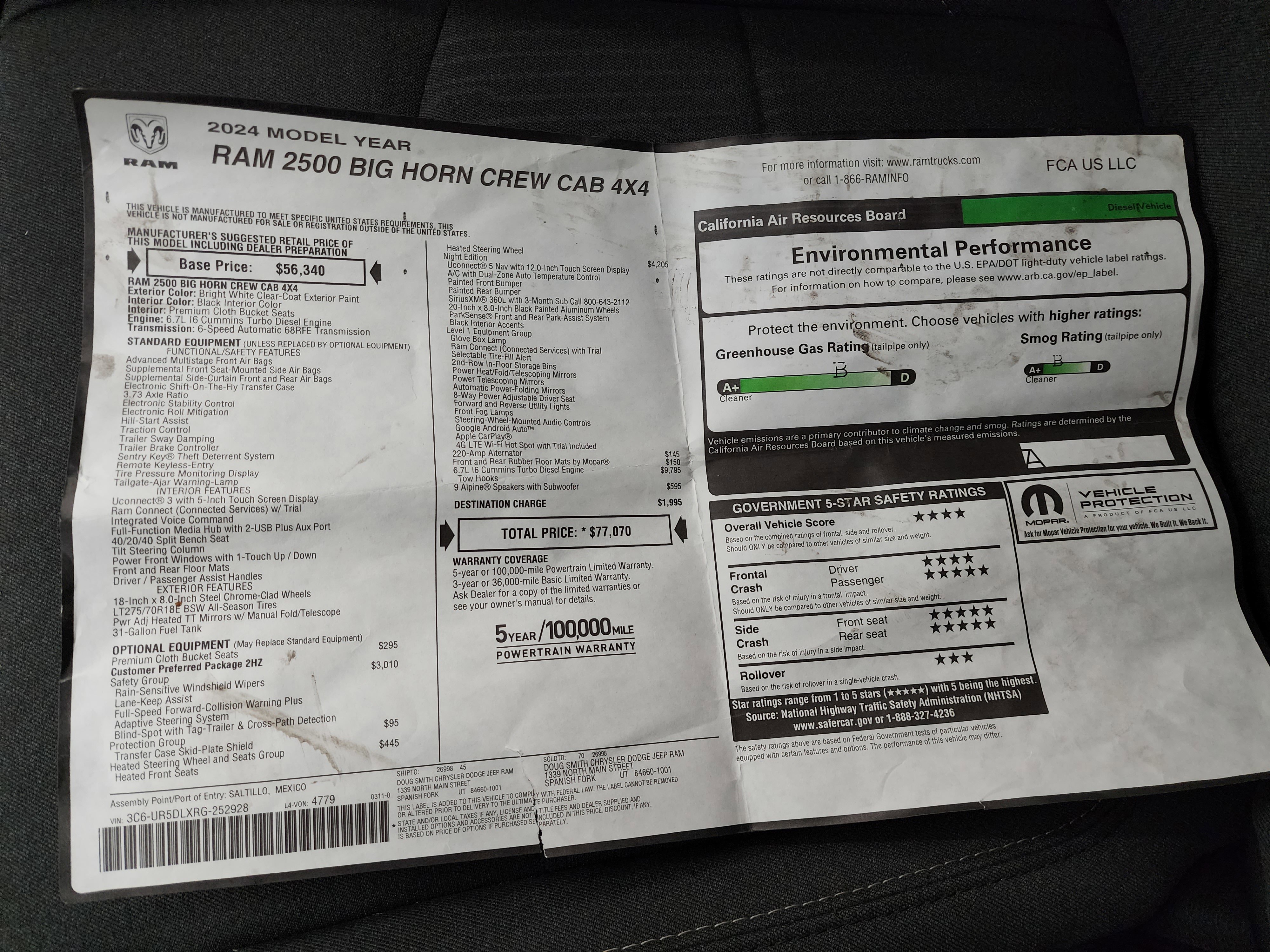 Used 2024 RAM 2500 Big Horn w/ Night Edition image 59