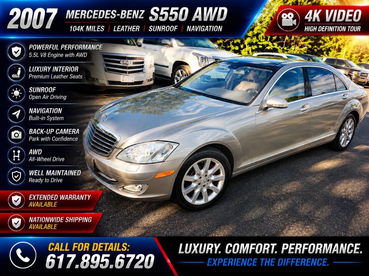 Used 2007 Mercedes-Benz S 550 4MATIC image 1