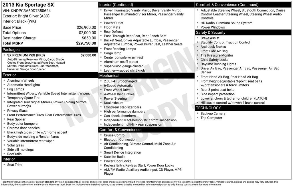 Used 2013 Kia Sportage SX w/ SX Premium Pkg FWD image 36