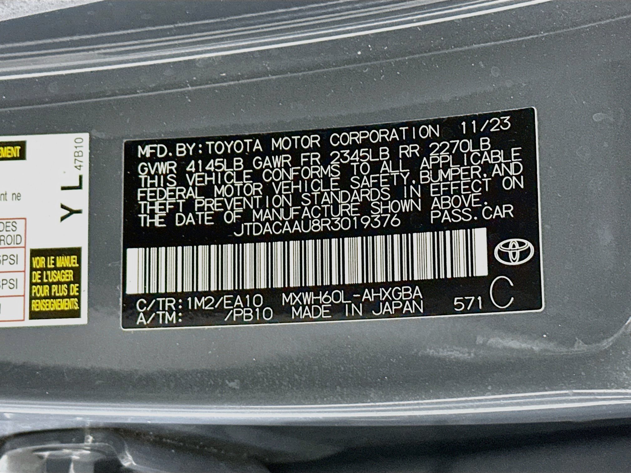 Used 2024 Toyota Prius XLE FWD image 12