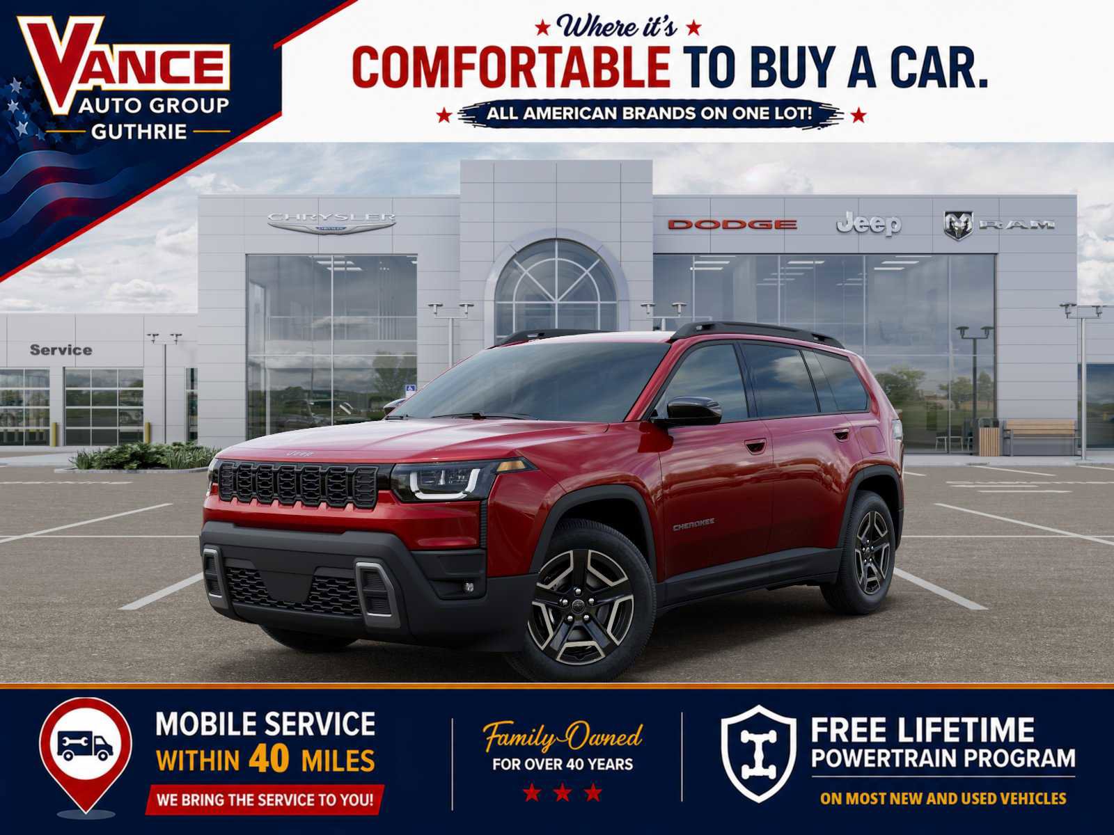 New 2026 Jeep Cherokee Laredo AWD/4WD image 1