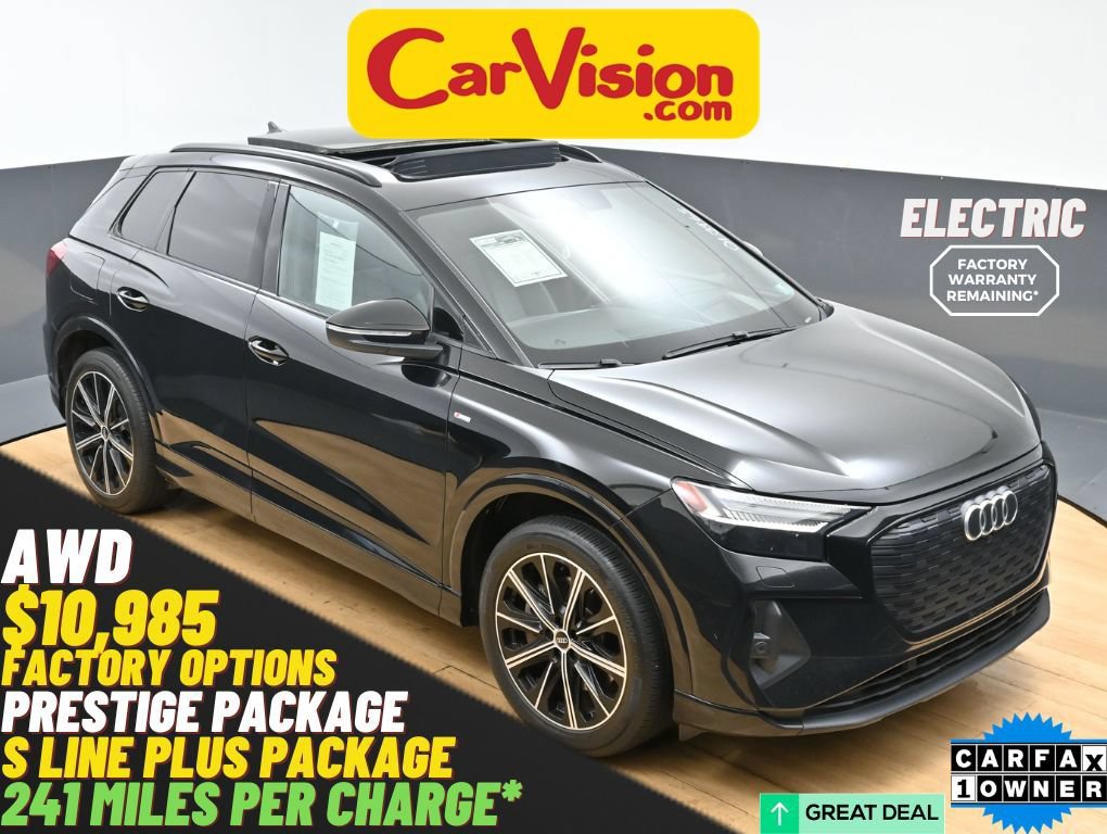 Used 2022 Audi Q4 e-tron Prestige w/ S Line Plus Package AWD/4WD image 1