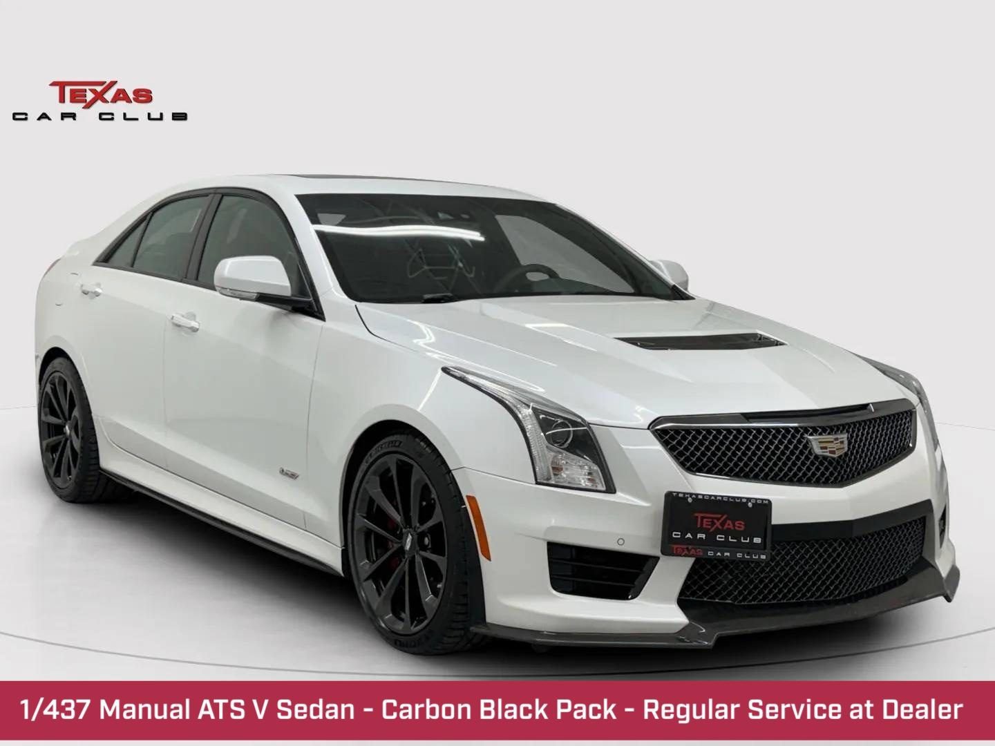 Used 2017 Cadillac ATS V w/ Carbon Black Package RWD image 1