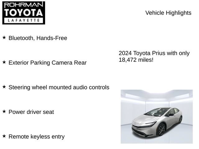 Used 2024 Toyota Prius XLE FWD image 8