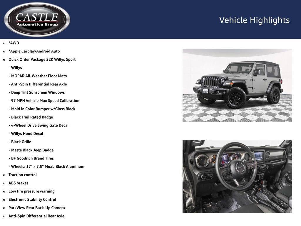 Used 2022 Jeep Wrangler Sport AWD/4WD image 4
