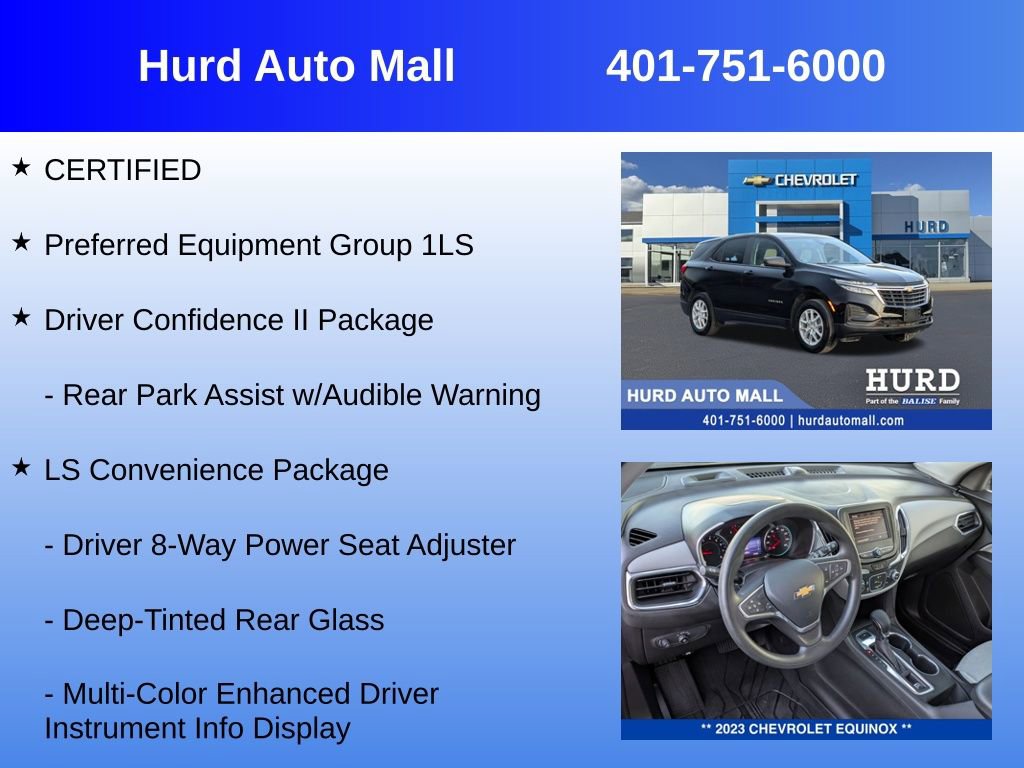 Certified 2023 Chevrolet Equinox LS w/ LS Convenience Package image 6