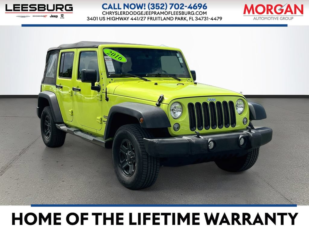 Certified 2016 Jeep Wrangler Unlimited Sport w/ Max Tow Package
