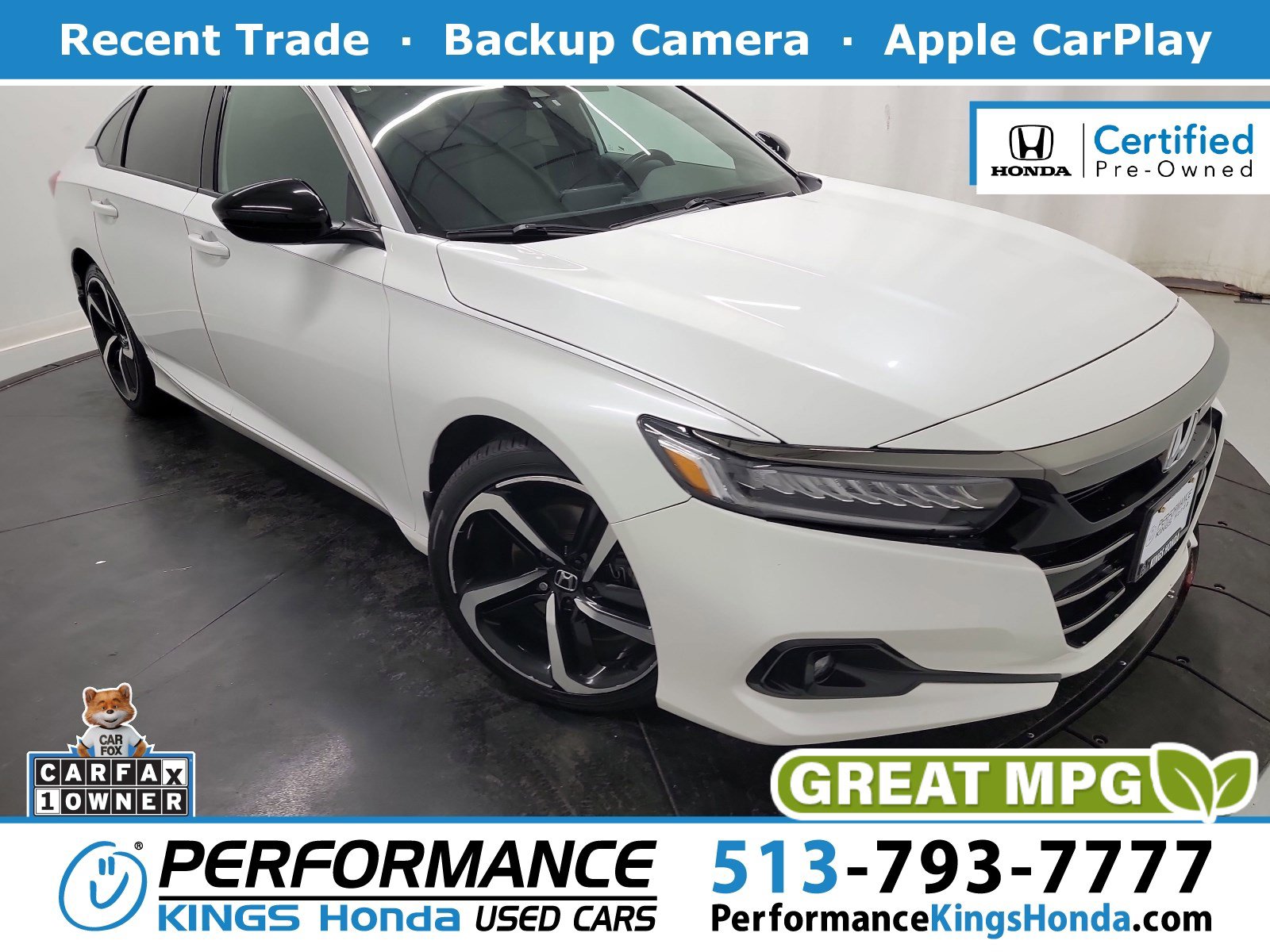 Certified 2022 Honda Accord Sport