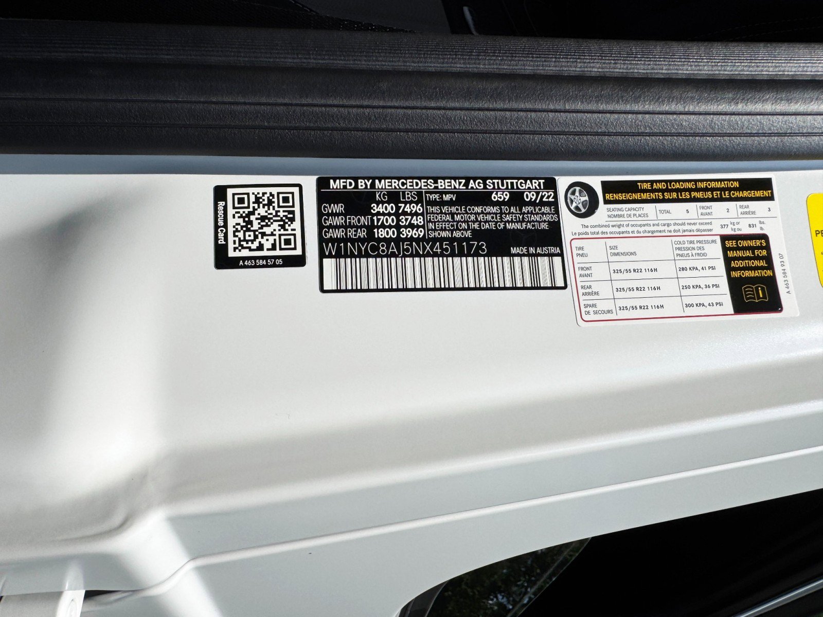 Used 2022 Mercedes-Benz G 63 AMG Squared w/ AMG Night Package Magno image 60