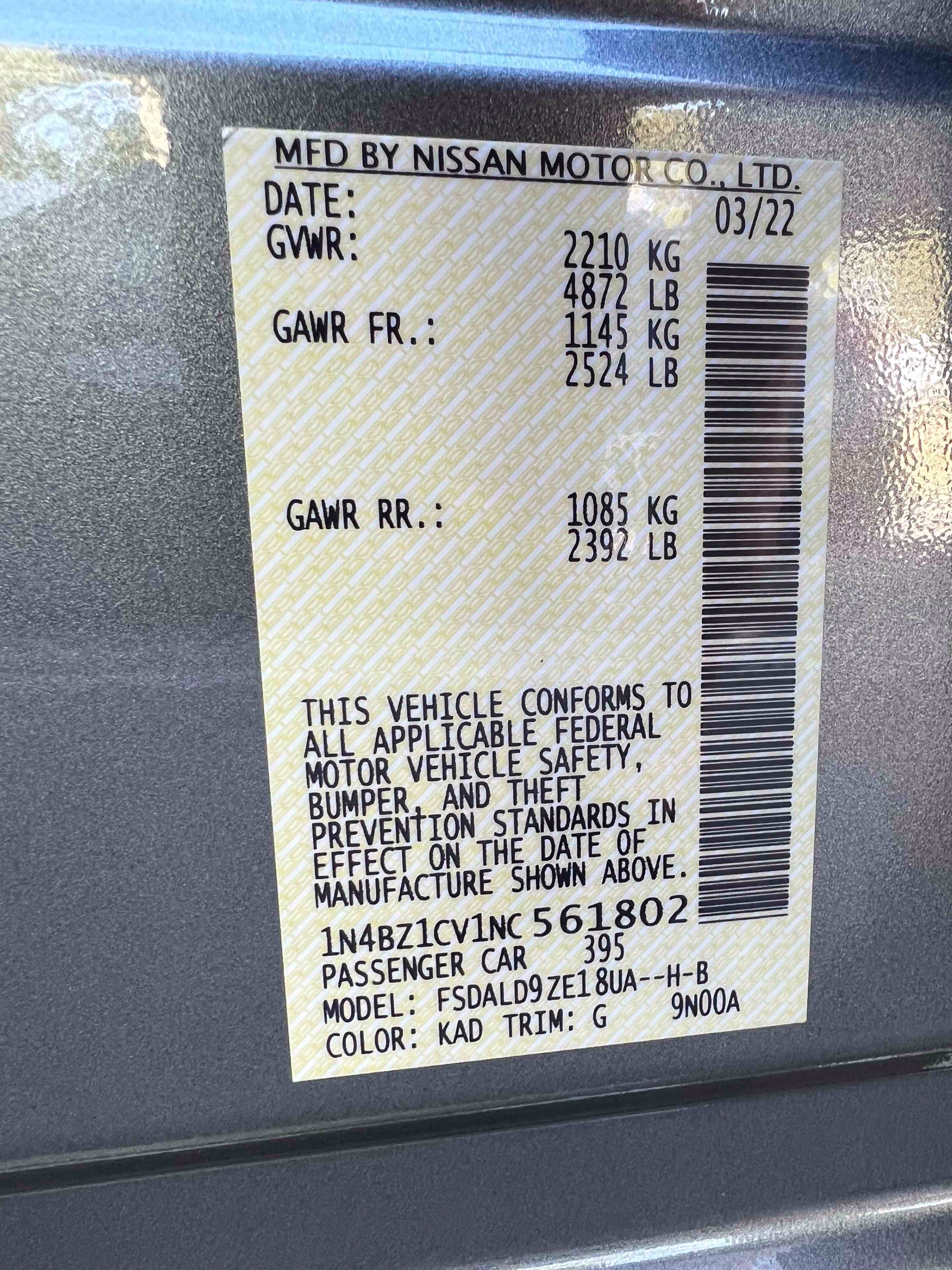 Used 2022 Nissan Leaf SV Plus w/ Protection Package FWD image 11