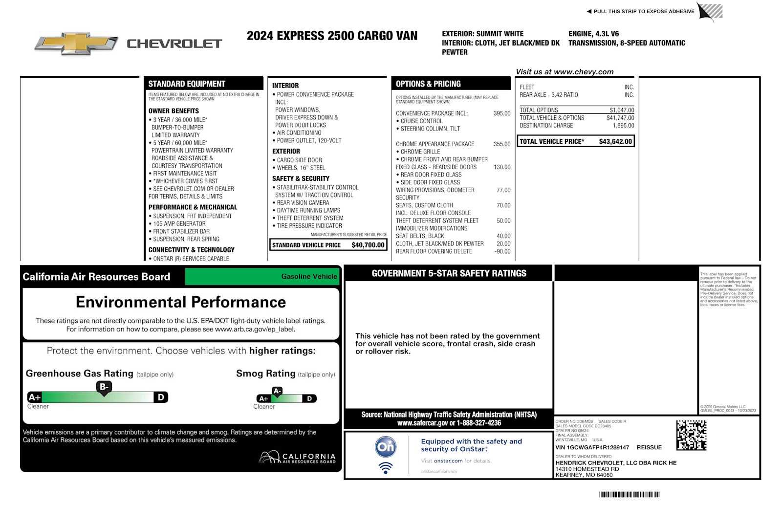 Used 2024 Chevrolet Express 2500 w/ Driver Convenience Package image 27