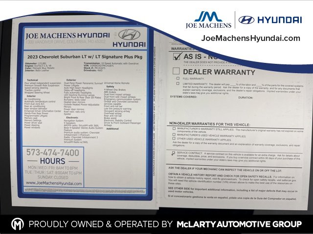 Used 2023 Chevrolet Suburban LT w/ LT Signature Plus Package image 36