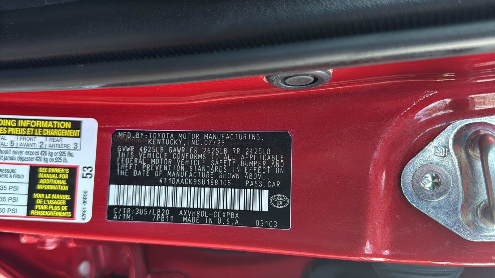Used 2025 Toyota Camry XSE FWD image 26