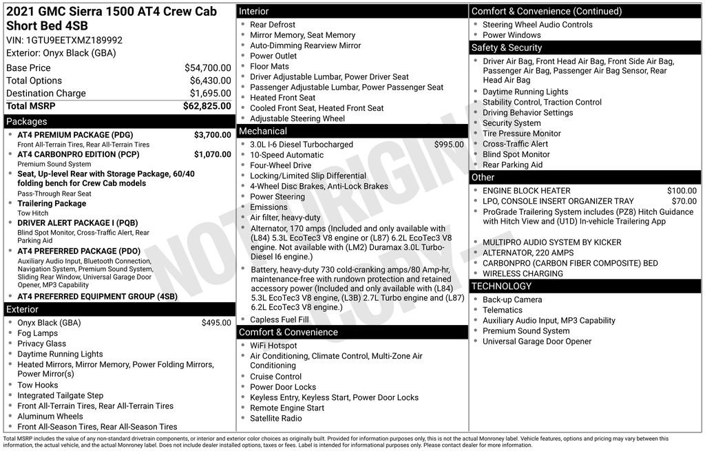 Certified 2021 GMC Sierra 1500 AT4 w/ AT4 Premium Package AWD/4WD image 6