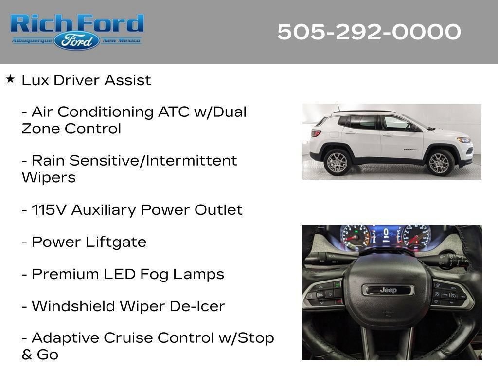 Used 2022 Jeep Compass Latitude w/ Sun and Sound Group AWD/4WD image 88