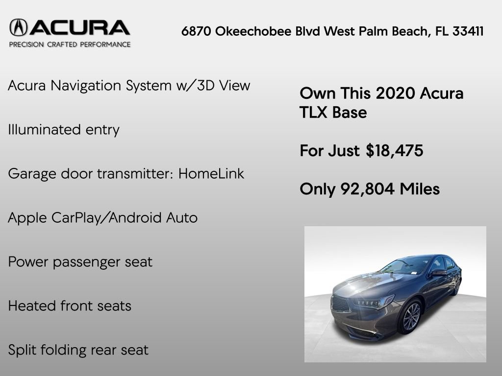 Used 2020 Acura TLX w/ Technology Package FWD image 14