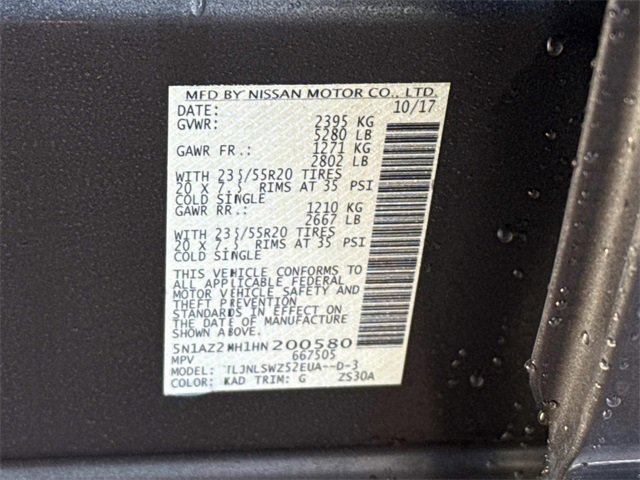 Used 2017 Nissan Murano Platinum w/ Platinum Technology Package image 25