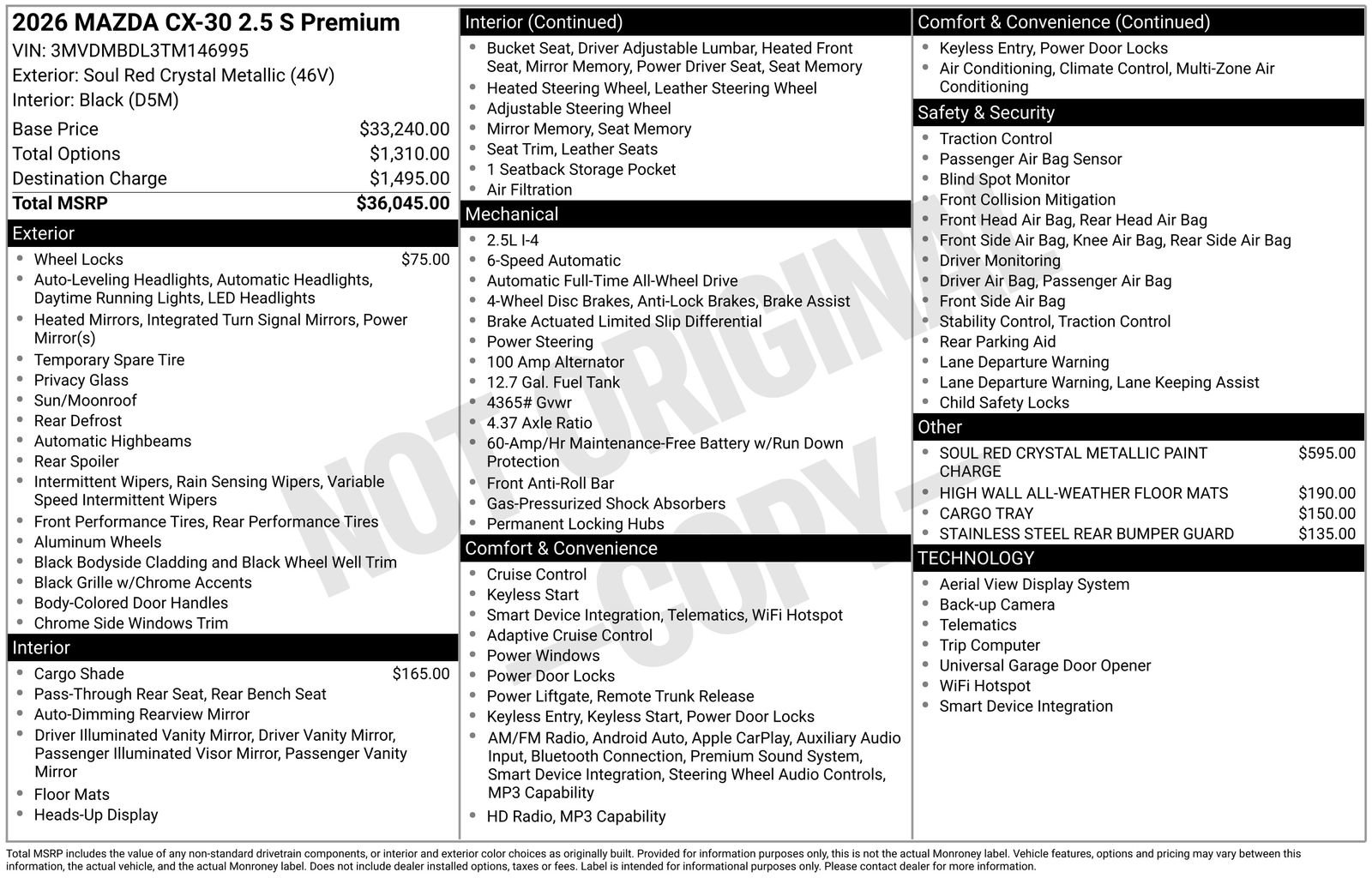 New 2026 MAZDA CX-30 AWD 2.5 S w/ Premium Package image 4