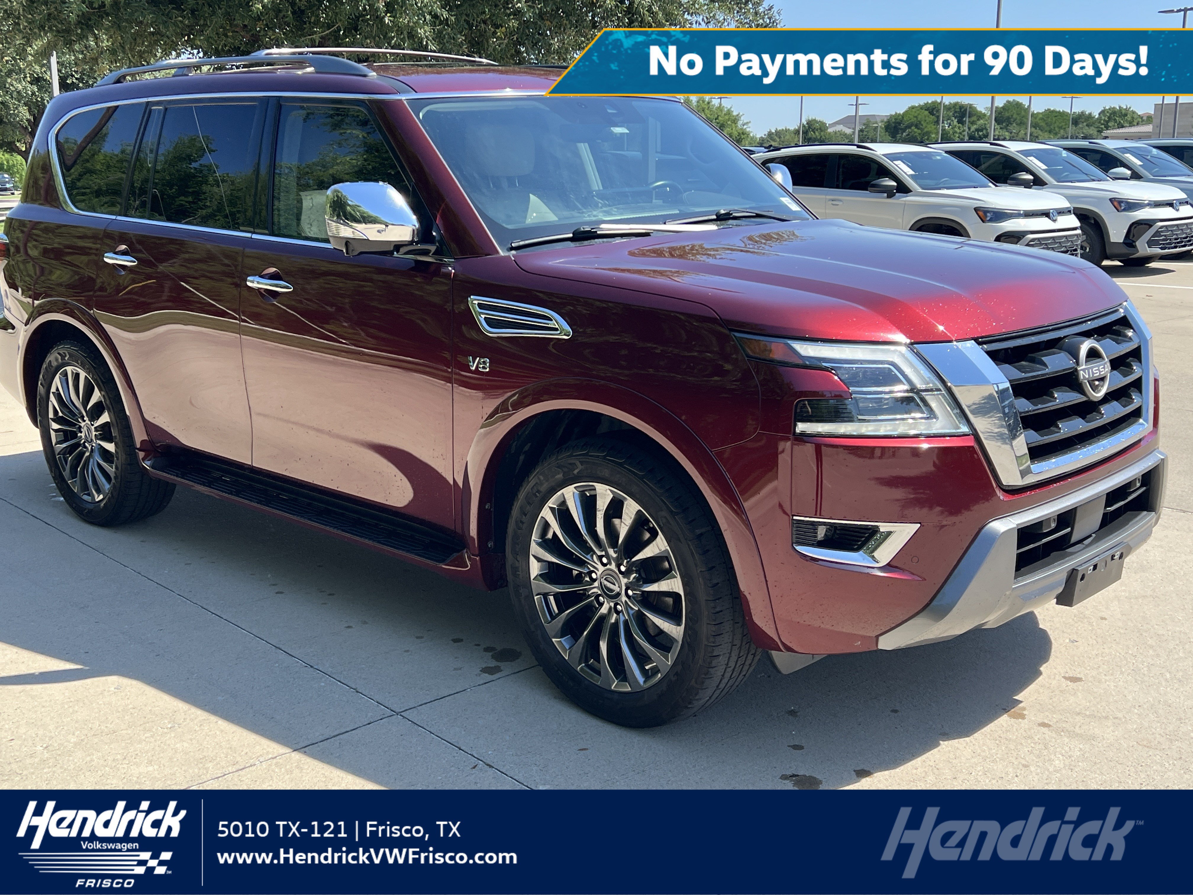 Used 2021 Nissan Armada Platinum w/ Captain's Chairs Package RWD image 1
