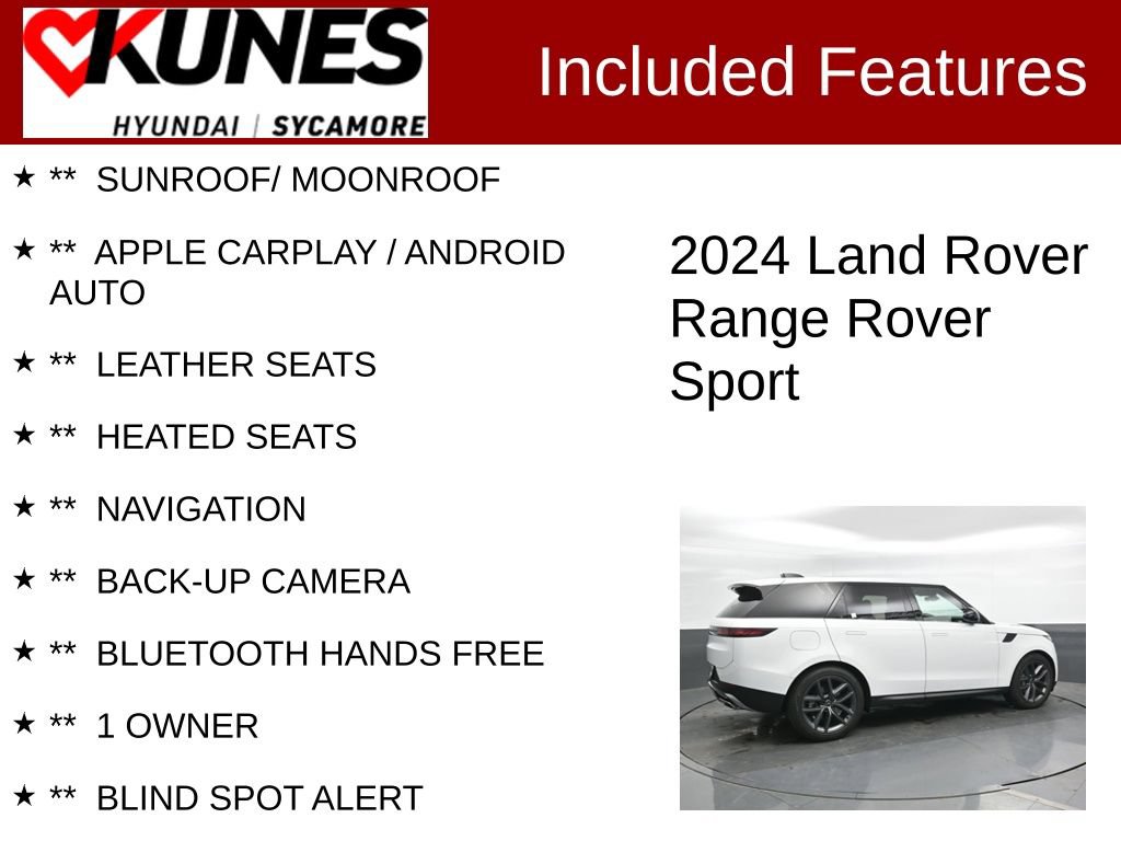 Used 2024 Land Rover Range Rover Sport SE AWD/4WD image 2