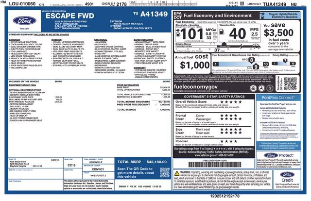 New 2026 Ford Escape SE w/ PHEV Premium Package image 26
