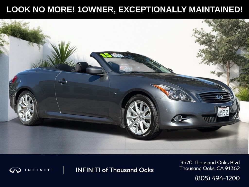 Used 2015 INFINITI Q60 Convertible w/ Premium Package
