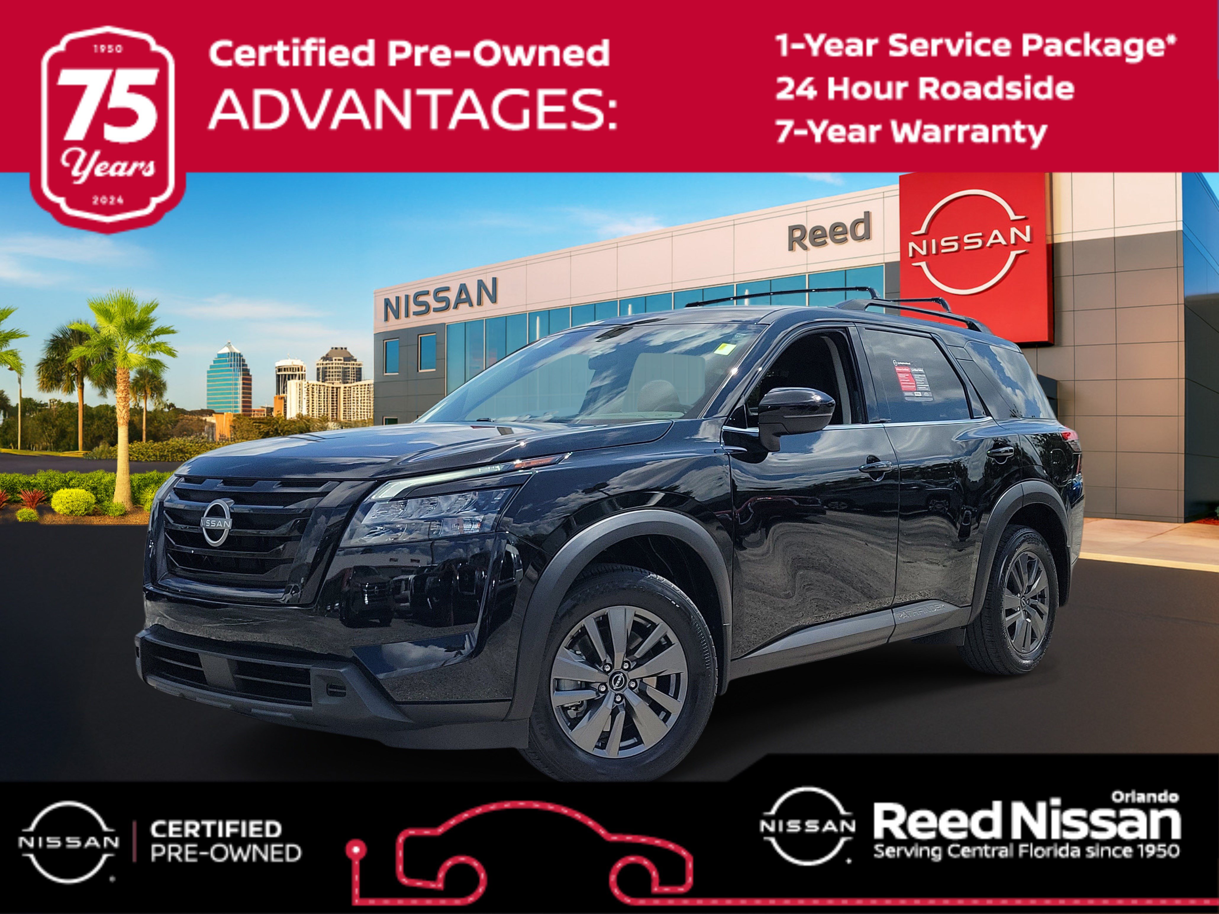 Certified 2024 Nissan Pathfinder SV w/ Black Appearance Package