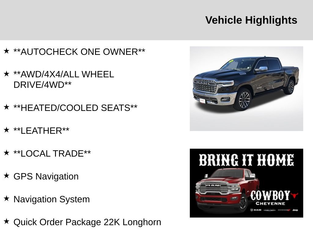 Used 2026 RAM 1500 Limited AWD/4WD image 2
