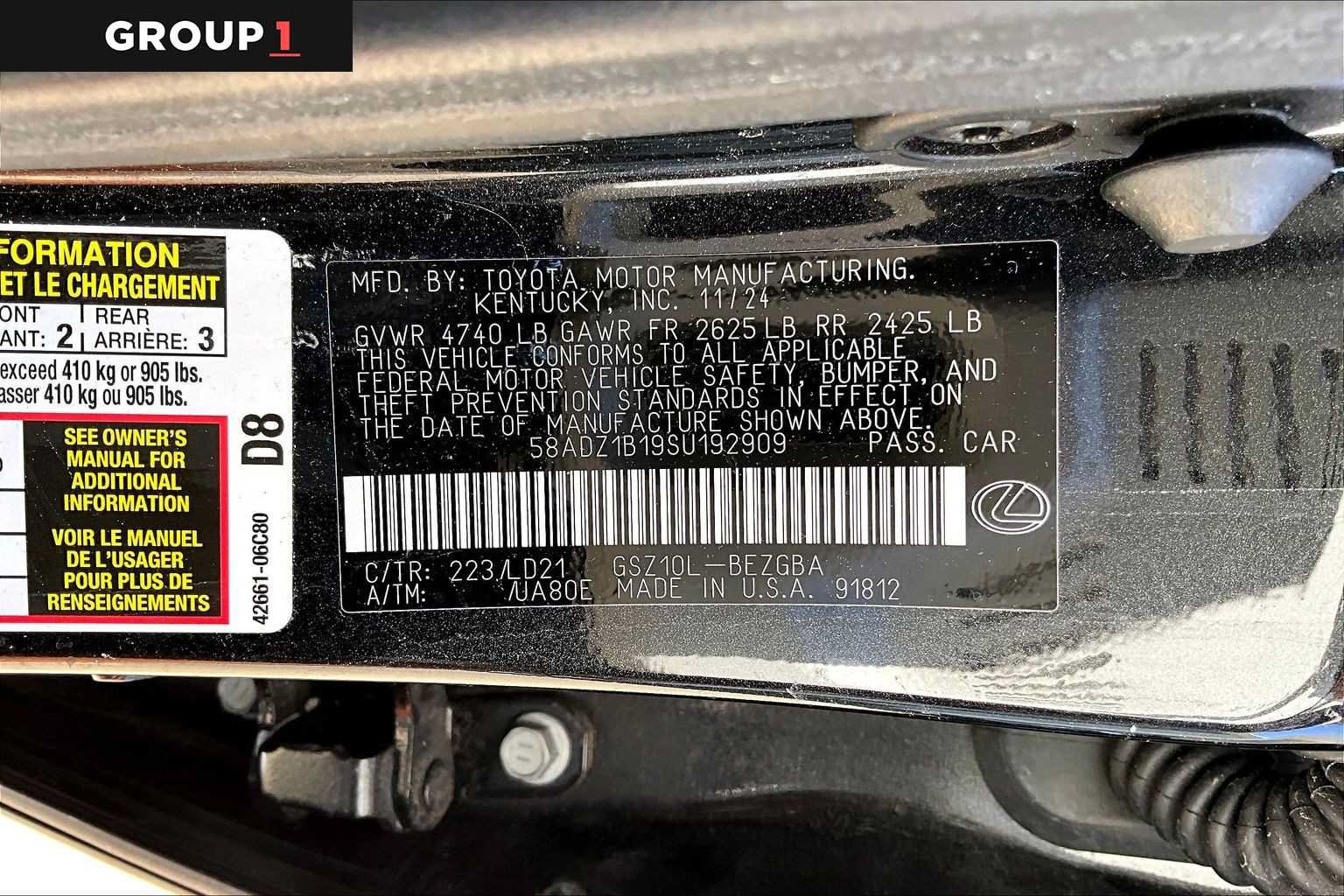Used 2025 Lexus ES 350 w/ Premium Package FWD image 34