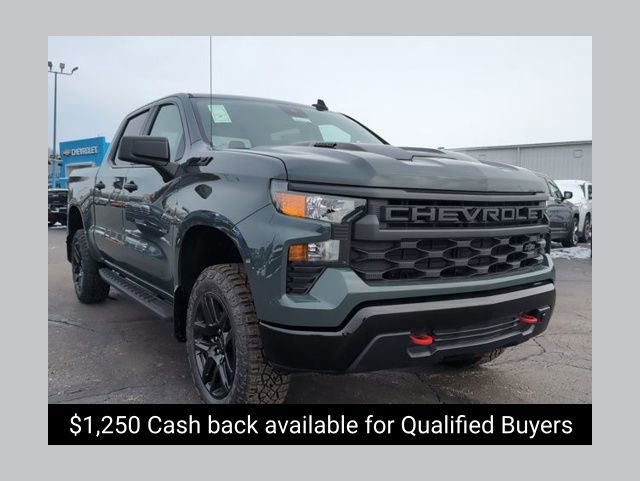 New 2026 Chevrolet Silverado 1500 Custom Trail Boss w/ LPO, Dark Essentials Package AWD/4WD image 1