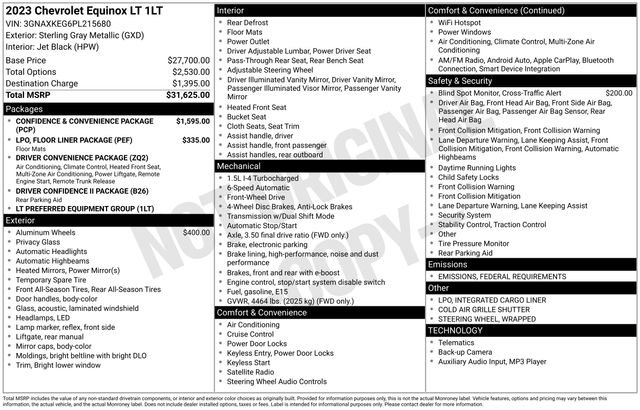 Used 2023 Chevrolet Equinox LT image 34