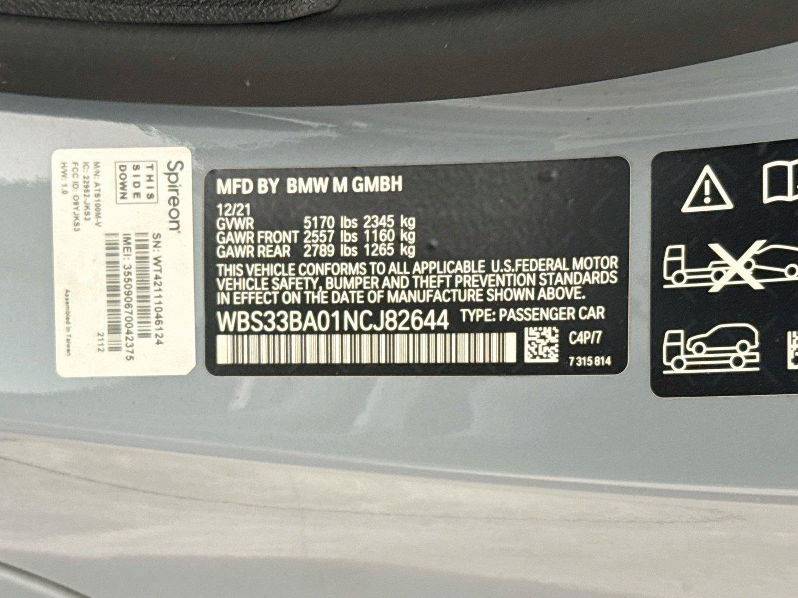 Used 2022 BMW M4 xDrive Competition AWD/4WD image 34