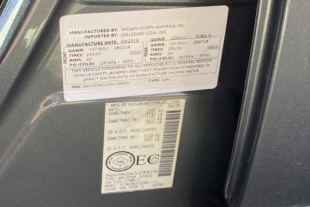 Used 2019 Nissan Murano S AWD/4WD image 25