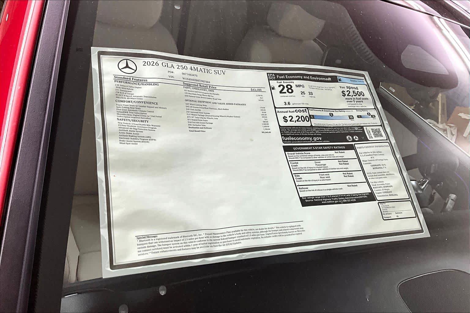 New 2026 Mercedes-Benz GLA 250 4MATIC image 18