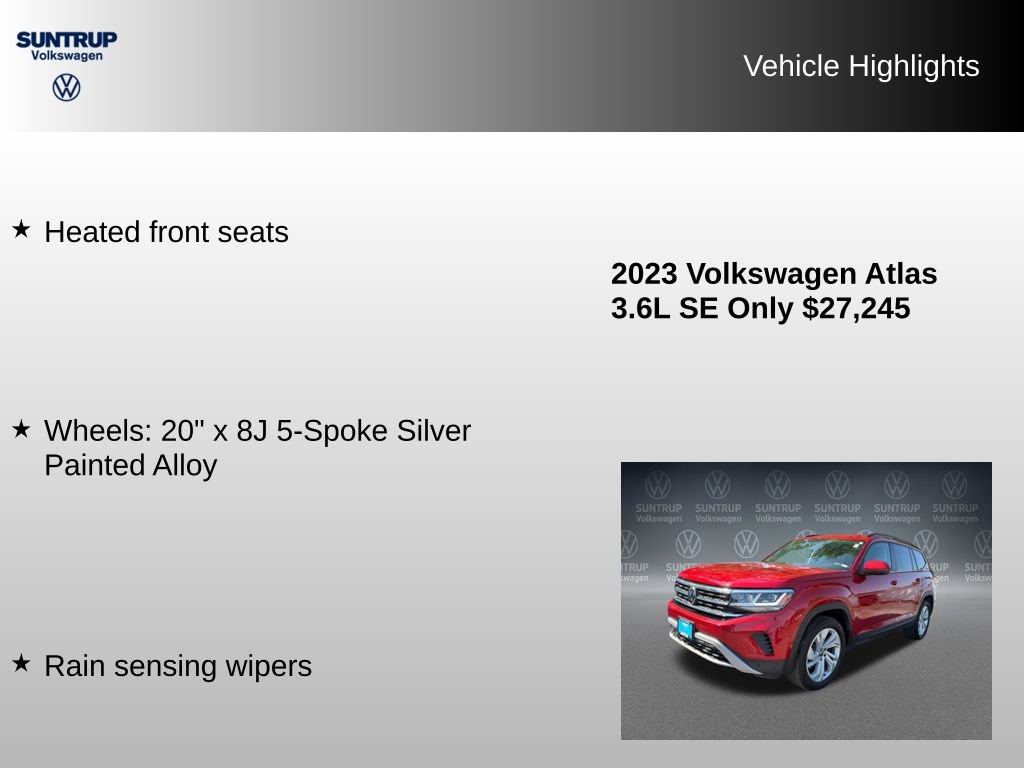 Used 2023 Volkswagen Atlas SE FWD image 16