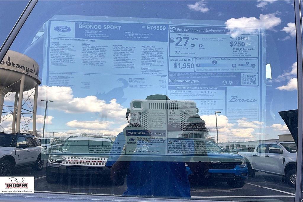 New 2025 Ford Bronco Sport Heritage w/ Convenience Package image 14