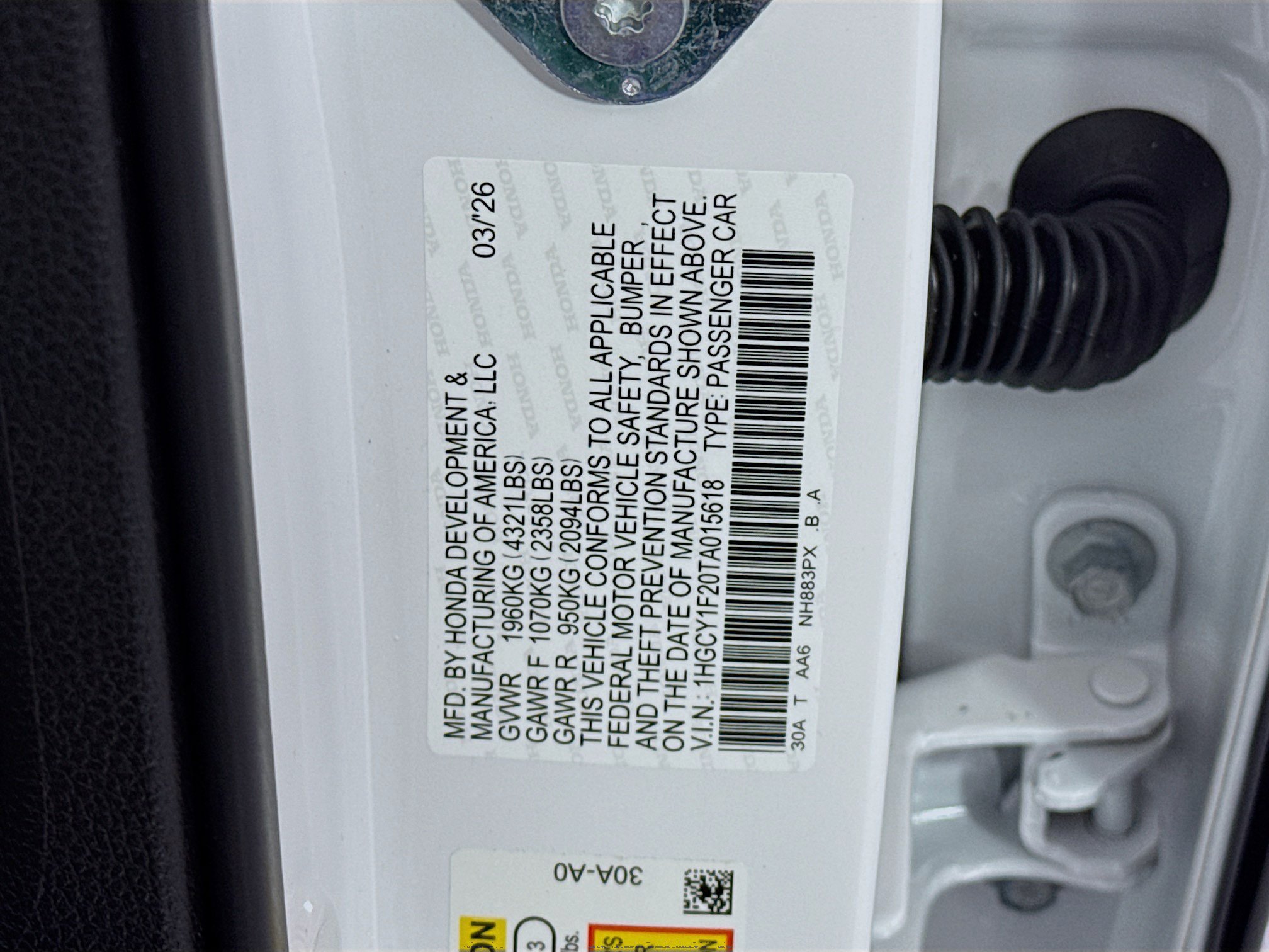 New 2026 Honda Accord LX image 30
